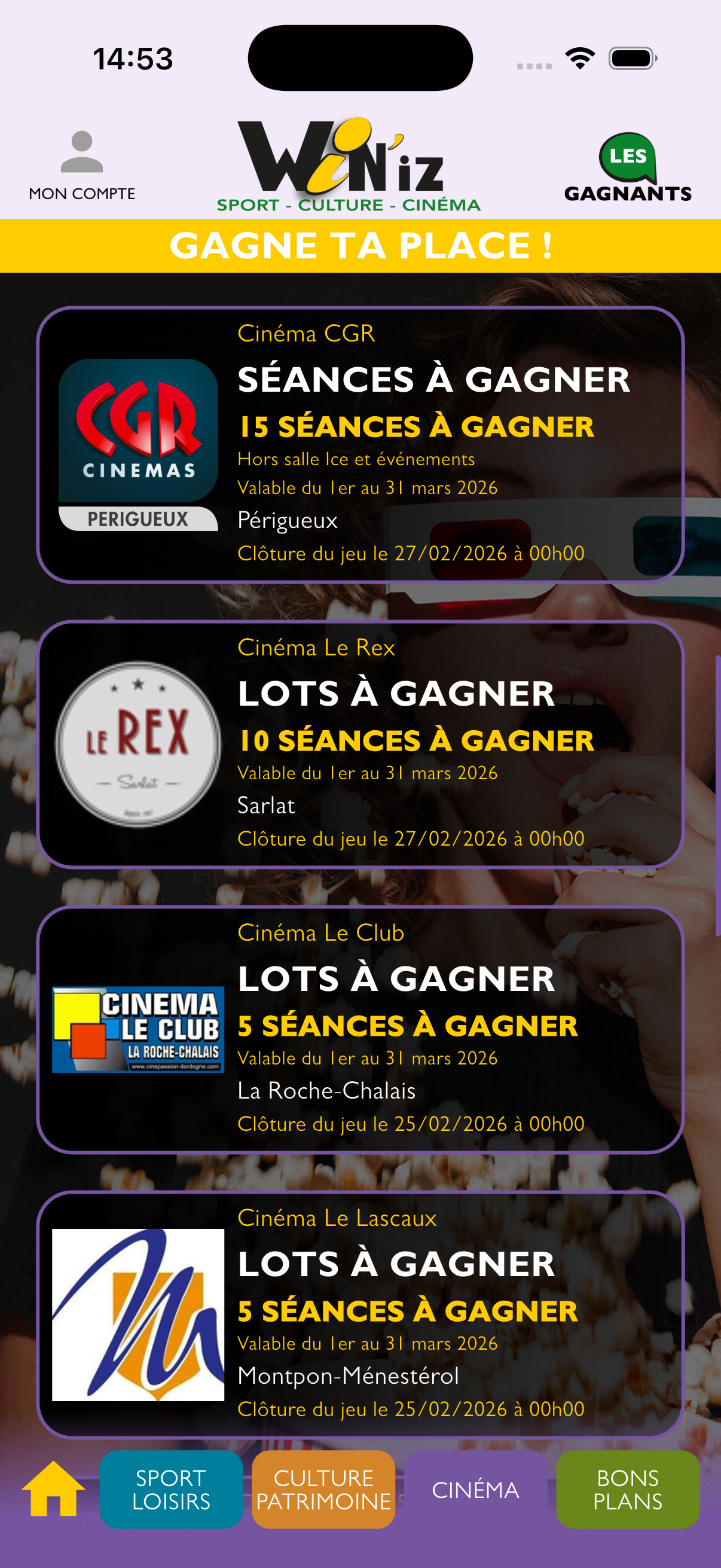 Capture d'écran Win'IZ - Écran 3